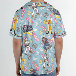 Marty McFly Dr. Emmett Brown Back To The Future Unisex Baseball Jersey