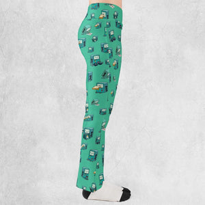 BMO World Adventure Time Flare Leggings