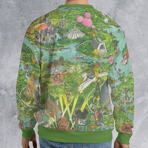 All-over Print Sweatshirt - - 2