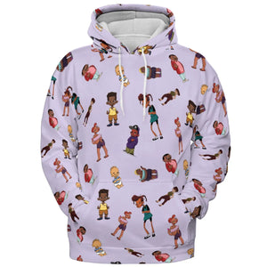 Bebe's Kids Characters All-over Print Hoodie