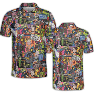 The 1980's. The Decade Of Greed AOP Men/Women Polo Shirt