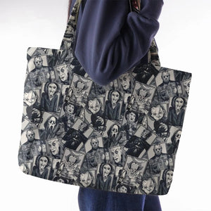 Halloween Horror Villains Large Tote Bag