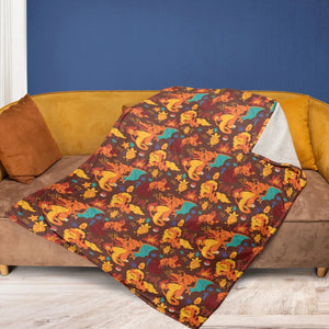 Charizard Arcanine Torchic Fire Pokemon Fleece Blanket