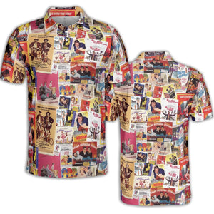 Hollywood Classics Collage AOP Men/Women Polo Shirt