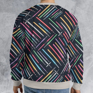 Lightsabers Star Wars Pattern All-over Print Sweatshirt