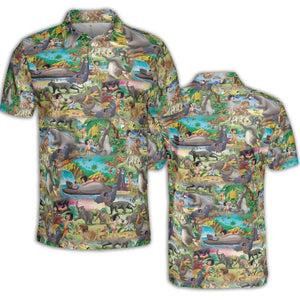 The Jungle Book Rudyard Kipling Seamless AOP Men/Women Polo Shirt