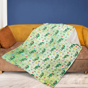 Lucky the Leprechaun Cereal Fleece Blanket