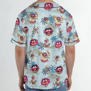 Animal The Muppet Show Drum Tropical Unisex Baseball Jersey