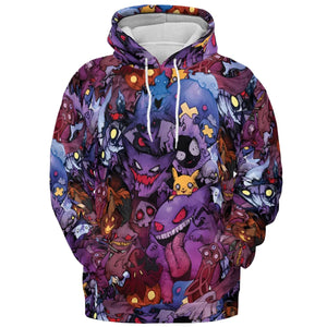 Scaries Poison Pokemon All-over Print Hoodie