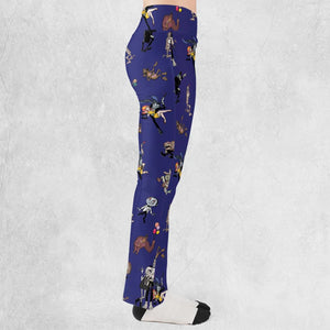 It's a Mad Mad Mad Monster Party Flare Leggings