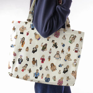 Old School Pro Wrestling Large Tote Bag
