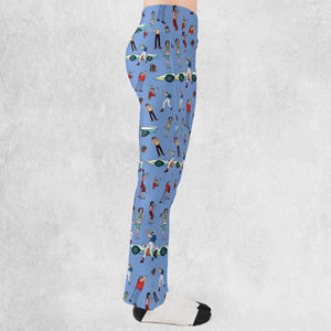 Speed Racer Characters Pattern Flare Leggings