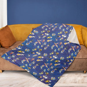 Outer Space Bob's Burgers Fleece Blanket
