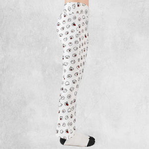 Super Mario Boo Pattern Flare Leggings