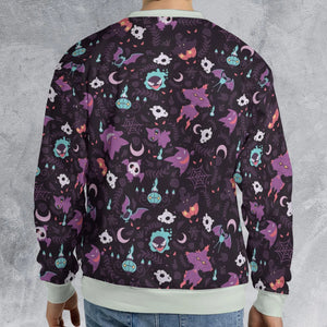 Lavender Town Pokemon Pattern All-over Print Sweatshirt
