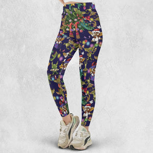 Christmas Movie Little Monsters Greamlins Legging
