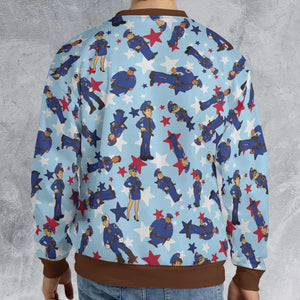 Police Academy Cartoon Characters All-over Print Sweatshirt