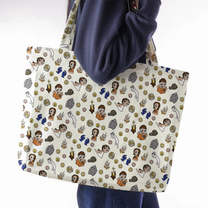 Doodle Luck Dragon Falkor The Neverending Story Large Tote Bag