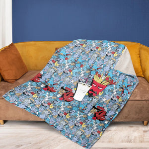 Aqua Teen Hunger Force Fleece Blanket