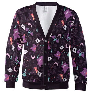 Lavender Town Pokemon Pattern Cardigan