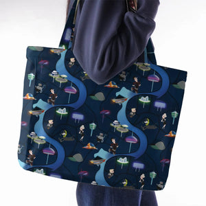 City of The Future The Jetsons Large Tote Bag
