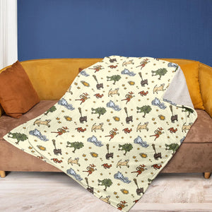 Opening Bedknobs and broomsticks Fleece Blanket