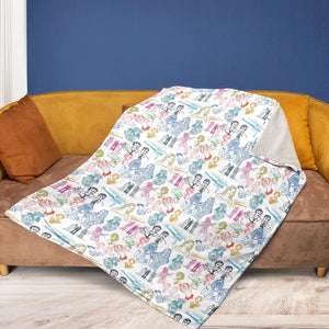 She Has The Strength To Do Anything The Bionic Woman Fleece Blanket