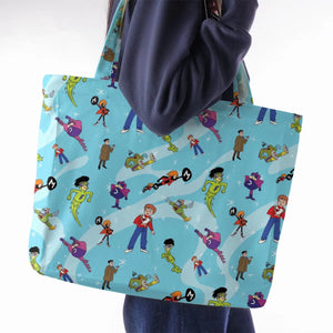 Frankenstein Jr. And The Impossibles Large Tote Bag