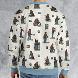 Smokey The Bear All-over Print Sweatshirt