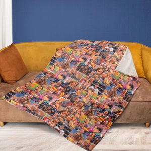 The Big Lebowski Painting Pattern Fleece Blanket