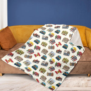 Hank Hill's Friends King Of The Hill Parody Fleece Blanket
