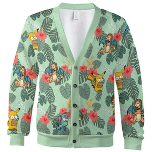 Simpsonmon The Simpsons Pokemon Mashup Cardigan