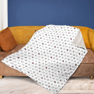 Super Mario Boo Pattern Fleece Blanket