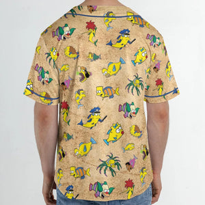 Shrimpsons The Simpsons Unisex Baseball Jersey