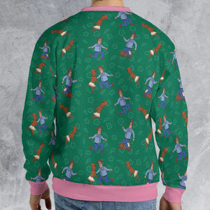 Hank Hill and Ladybird Dancing All-over Print Sweatshirt