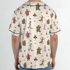 Oo-de-lally Robin Hood Characters Unisex Baseball Jersey