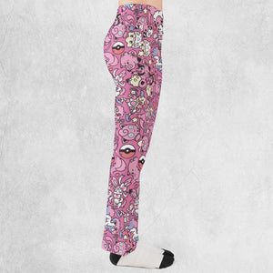 Fairy Pokemon Pattern Flare Leggings