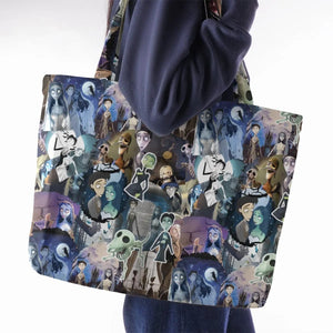 Unalive Bride Corpse Bride Large Tote Bag