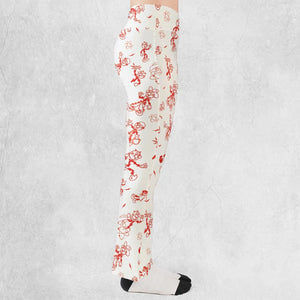 Vintage Style Nostalgic Reddy Kilowatt Flare Leggings