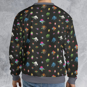 Metroid Pattern All-over Print Sweatshirt