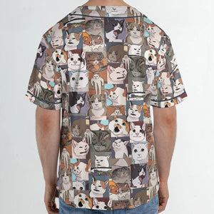 Funny Cat Internet Meme Unisex Baseball Jersey