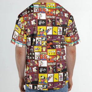 Underdog Cartoon Pattern Unisex Baseball Jersey