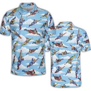 Parody Couples Duo Ambiguously AOP Men/Women Polo Shirt