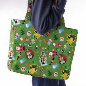 Santa Know Him Elf Large Tote Bag