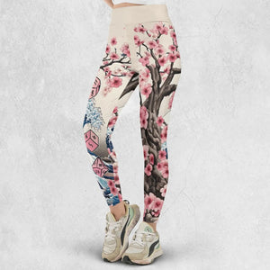 Pink Flower Dice DnD Legging