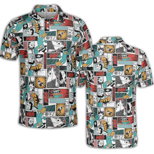 Zaaap! Phineas and Ferb AOP Men/Women Polo Shirt