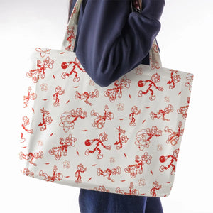Vintage Style Nostalgic Reddy Kilowatt Large Tote Bag