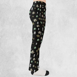 Aqua Teen Hunger Force Pattern Flare Leggings