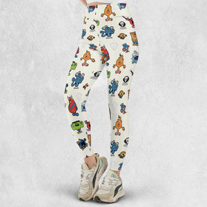 Marvel Characters And Mr Men Pattern Legging