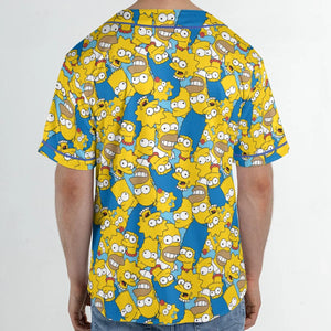 Head Toss The Simpson Characters Unisex Baseball Jersey